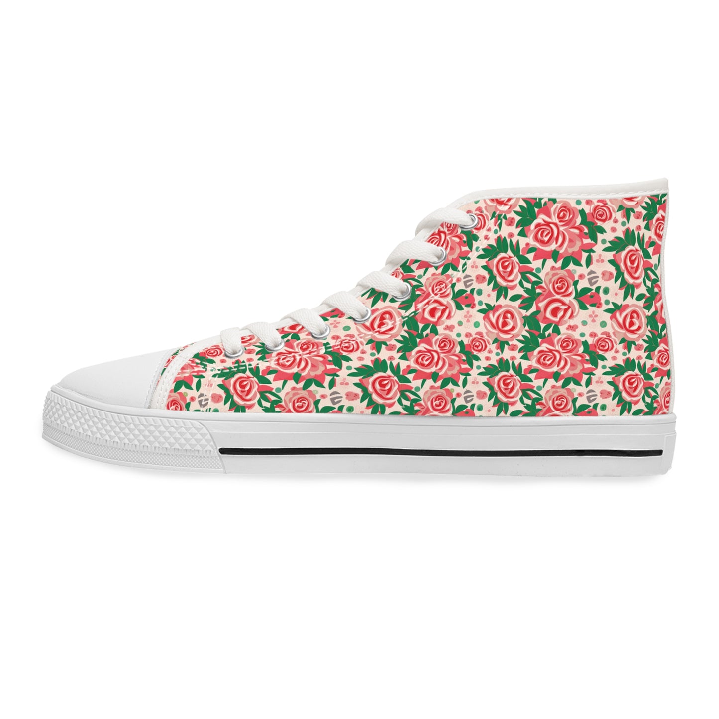 Awesome Roses Design High Top Sneakers