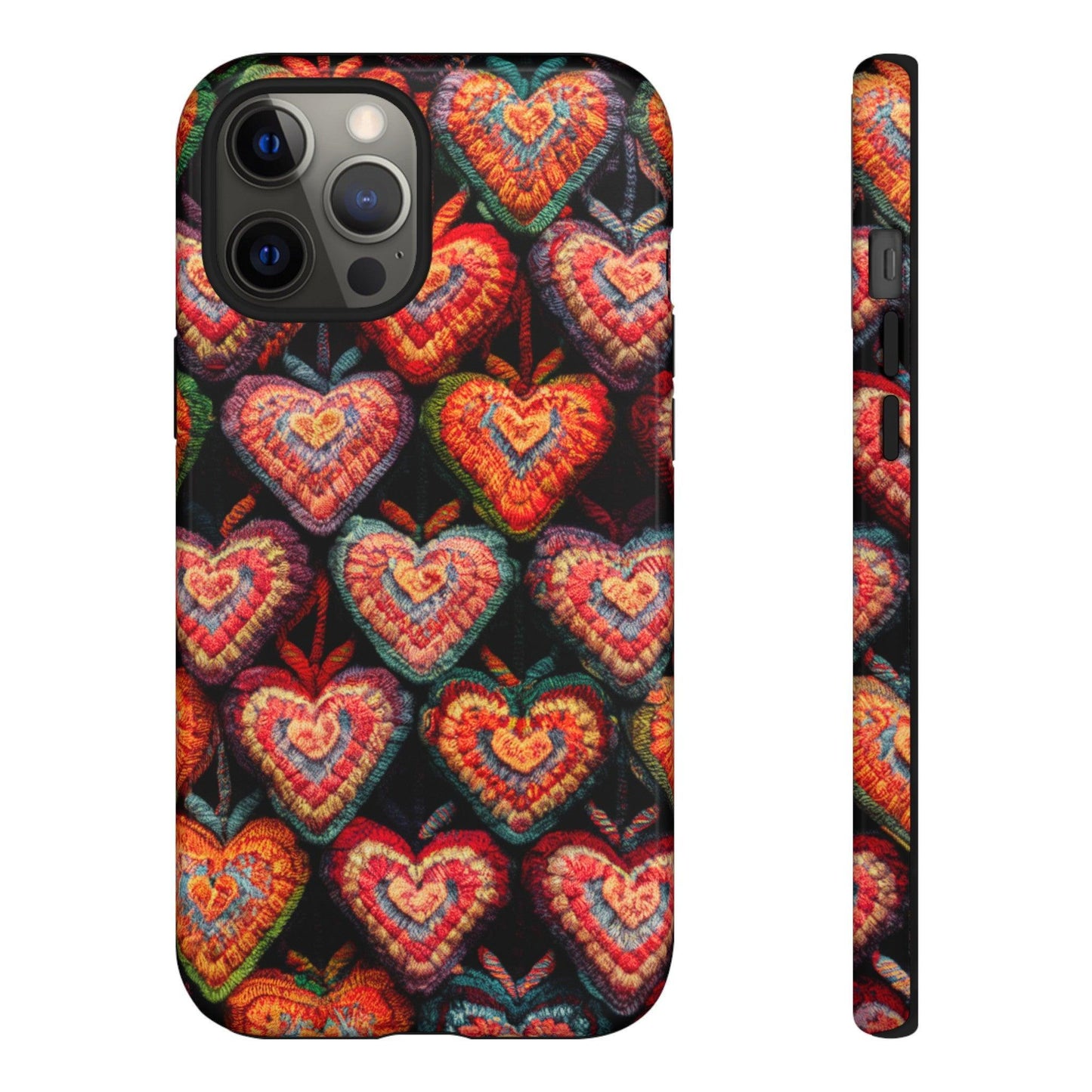 Tough Phone Case :" Eclectic Elegance Phone Case Collection" ( Hearts patterns)