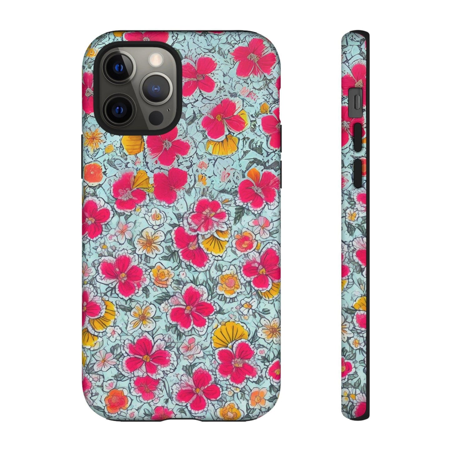 Tough Cellphone Case :" Eclectic Elegance Phone Case Collection" ( Floral patterns)