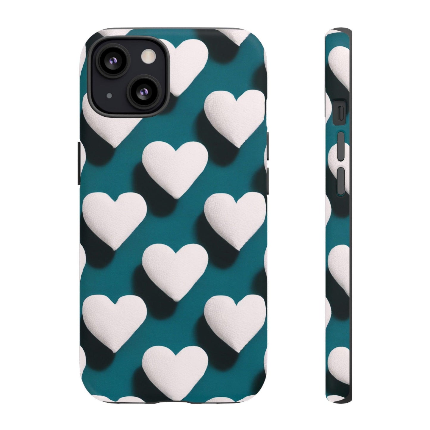 Tough Phone Case :" Eclectic Elegance Phone Case Collection" ( Hearts patterns)