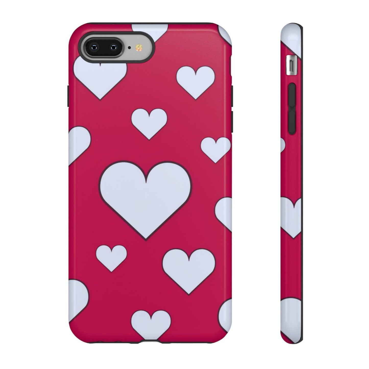 Tough Phone Case :" Eclectic Elegance Phone Case Collection" ( Hearts patterns)