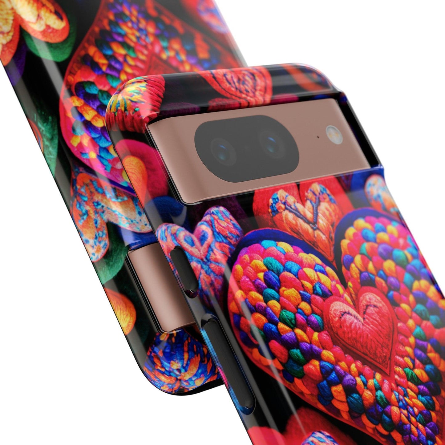 Tough Phone Case :" Eclectic Elegance Phone Case Collection" ( Hearts patterns)