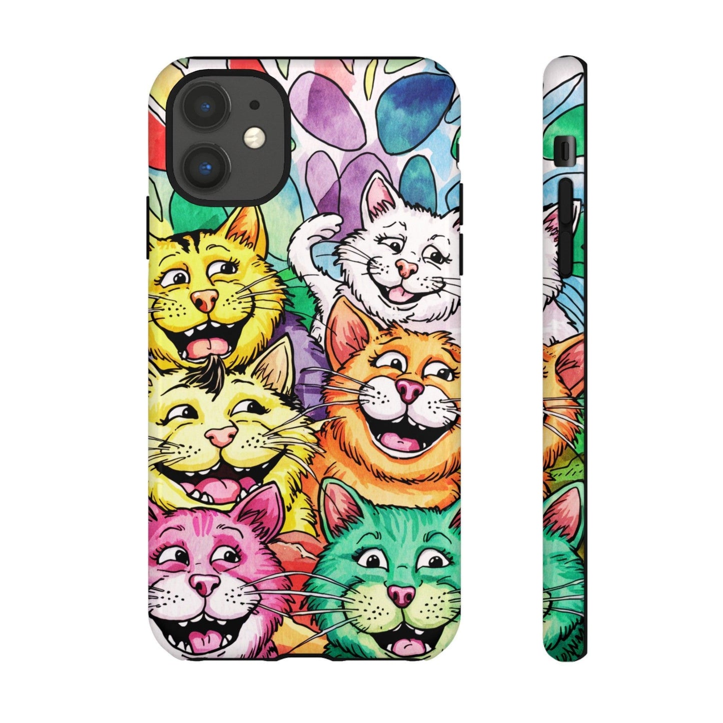 Cat Lovers Collection Tough Cellphone Case - Cosmic Creations by Karen