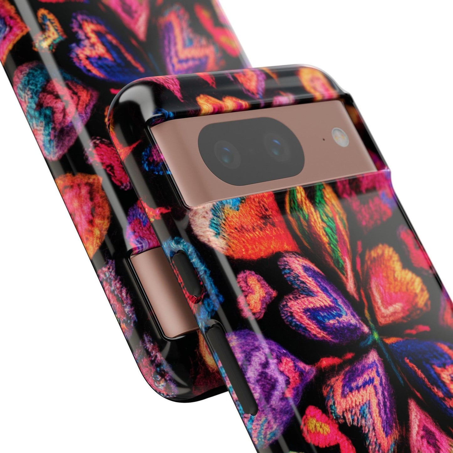 Tough Phone Case :" Eclectic Elegance Phone Case Collection" ( Hearts patterns)