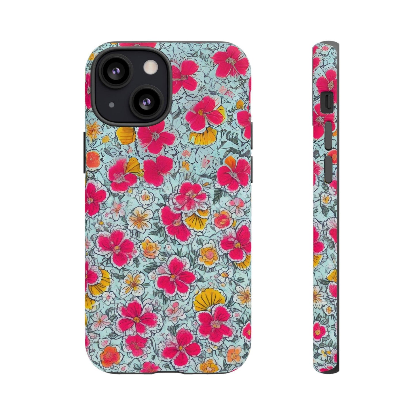 Tough Cellphone Case :" Eclectic Elegance Phone Case Collection" ( Floral patterns)