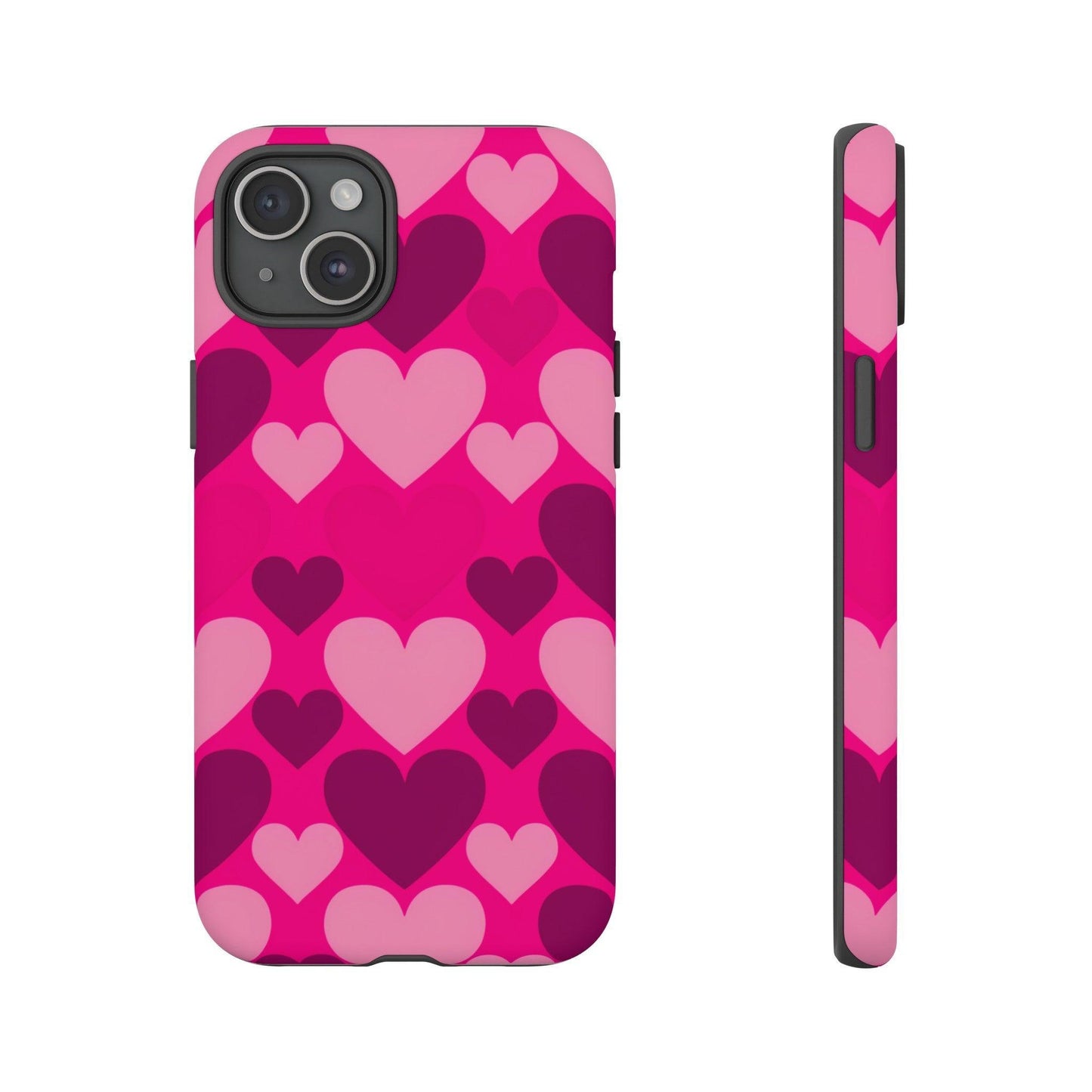 Tough Phone Case :" Eclectic Elegance Phone Case Collection" ( Hearts patterns)