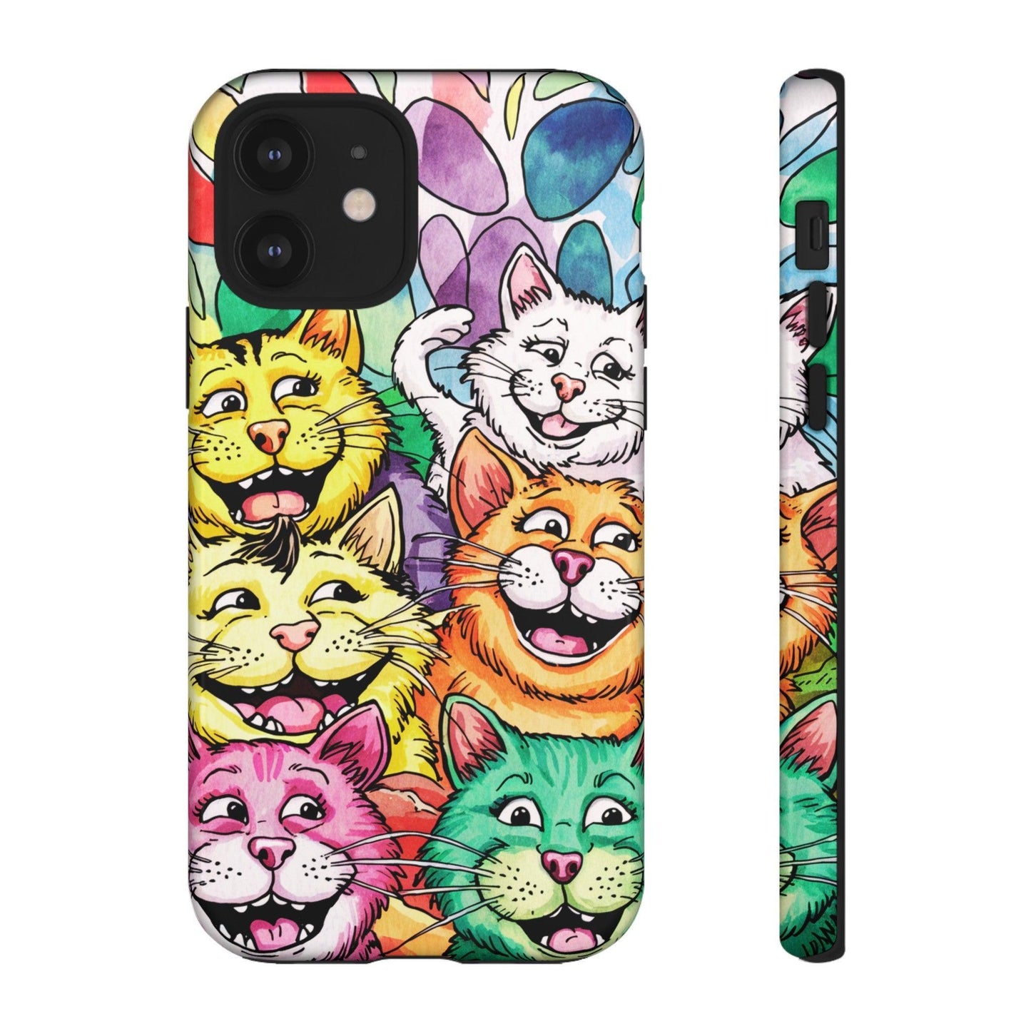 Cat Lovers Collection Tough Cellphone Case - Cosmic Creations by Karen