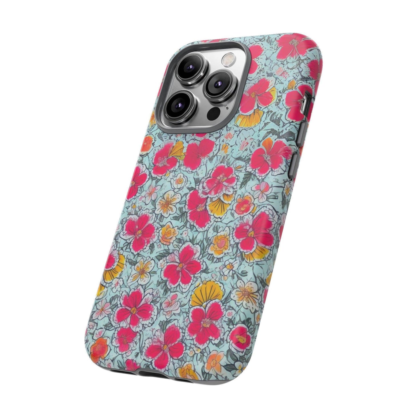 Tough Cellphone Case :" Eclectic Elegance Phone Case Collection" ( Floral patterns)