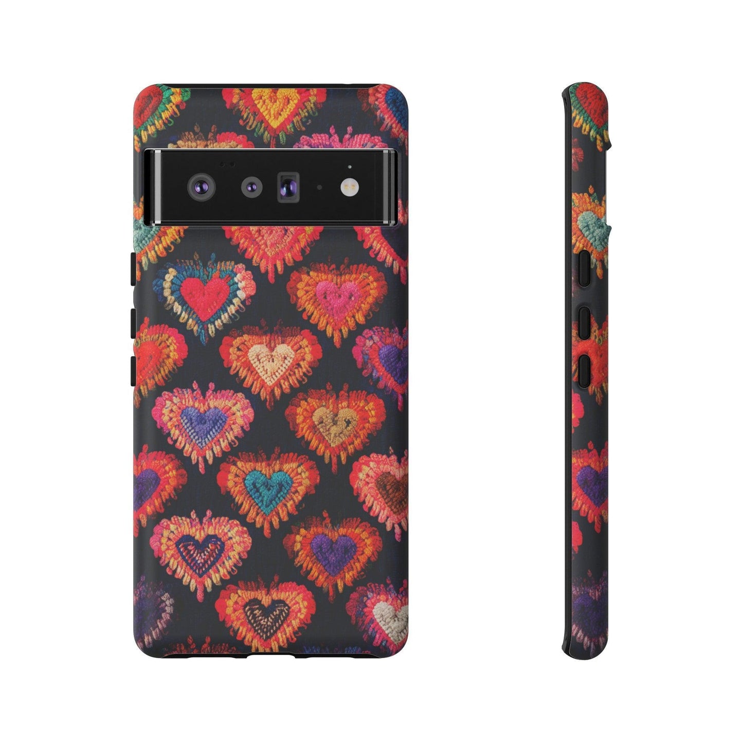 Tough Phone Case :" Eclectic Elegance Phone Case Collection" ( Hearts patterns)