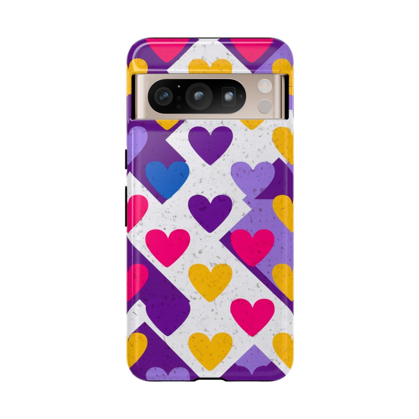 Tough Phone Case :" Eclectic Elegance Phone Case Collection" ( Hearts patterns)