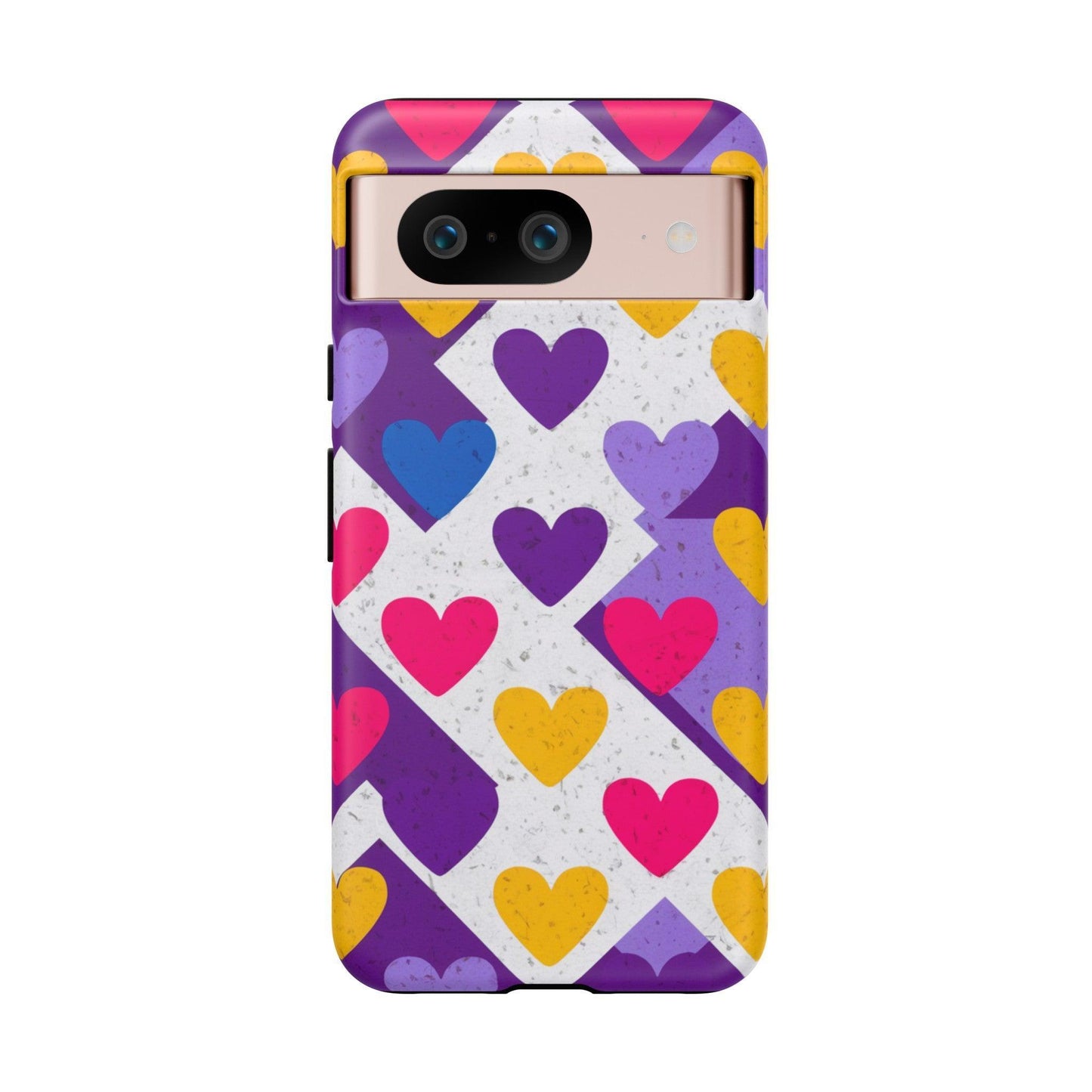 Tough Phone Case :" Eclectic Elegance Phone Case Collection" ( Hearts patterns)