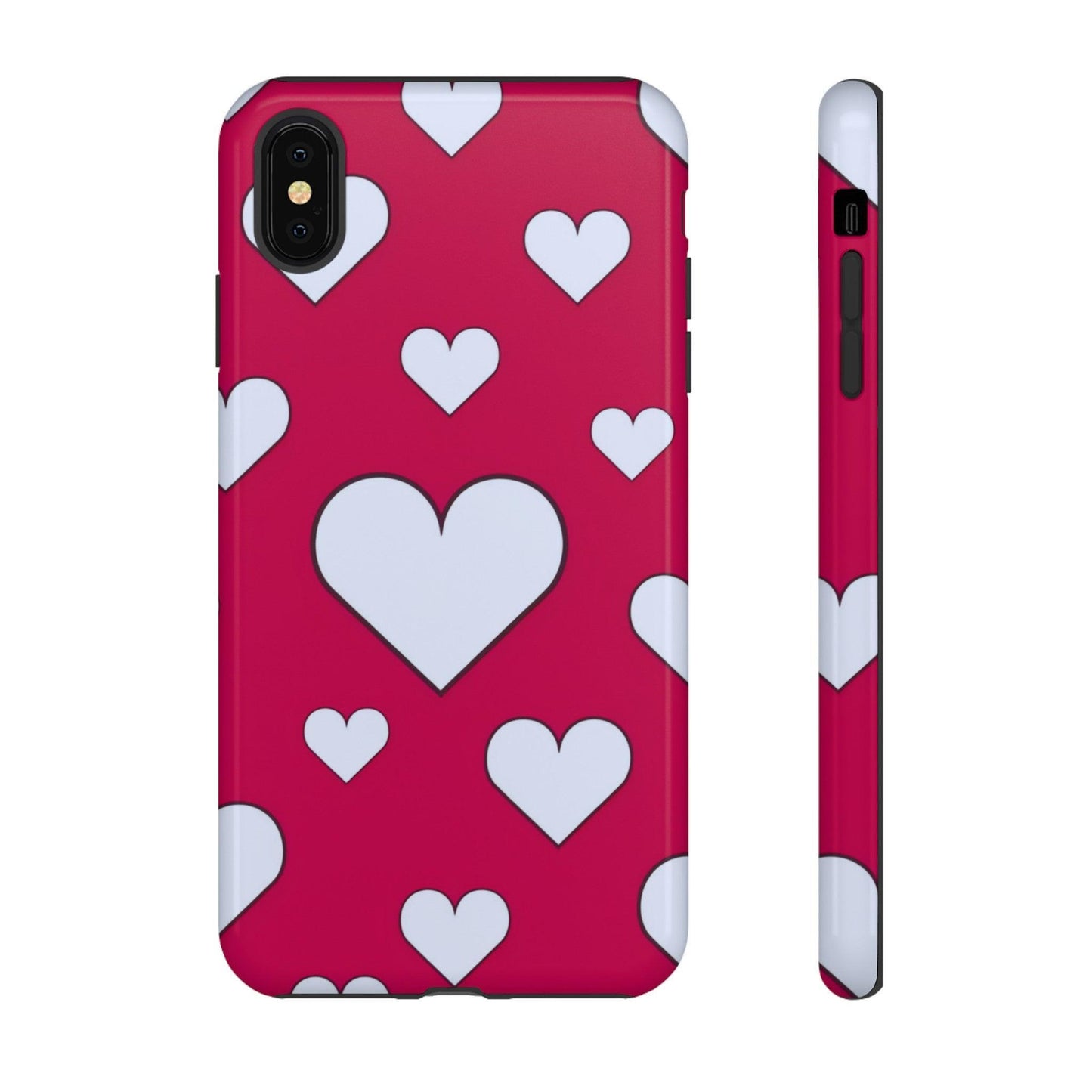 Tough Phone Case :" Eclectic Elegance Phone Case Collection" ( Hearts patterns)