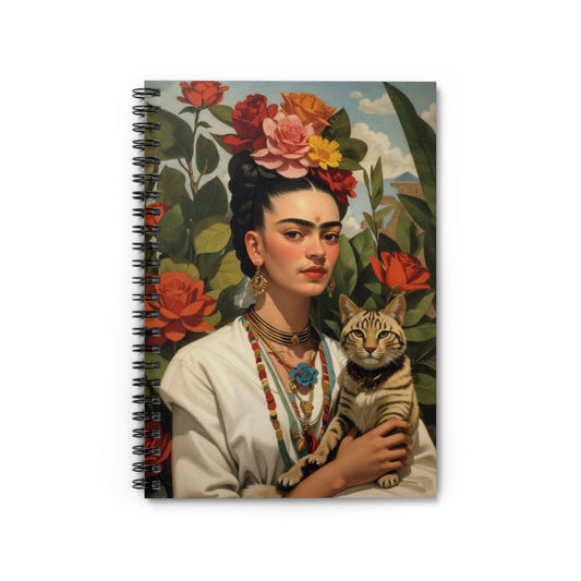 Frida Notebook for gift, Ideal for writing, planning, school, collegue a creative gift for students, friends, artist, women - Cosmic Creations by Karen