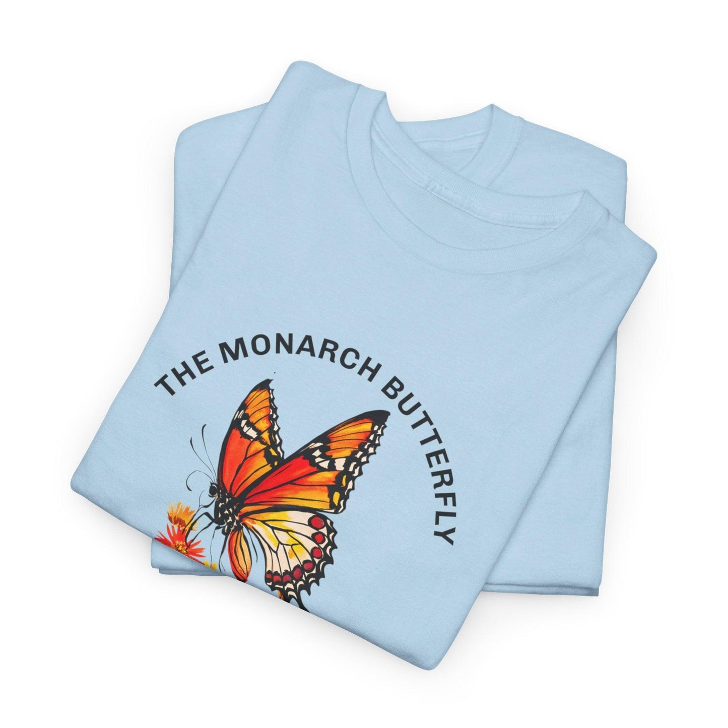 Camiseta unisex de algodón pesado: "La colección Mariposa Monarca"