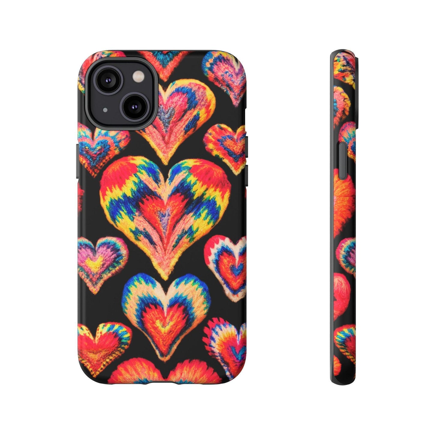 Tough Phone Case :" Eclectic Elegance Phone Case Collection" ( Hearts patterns)