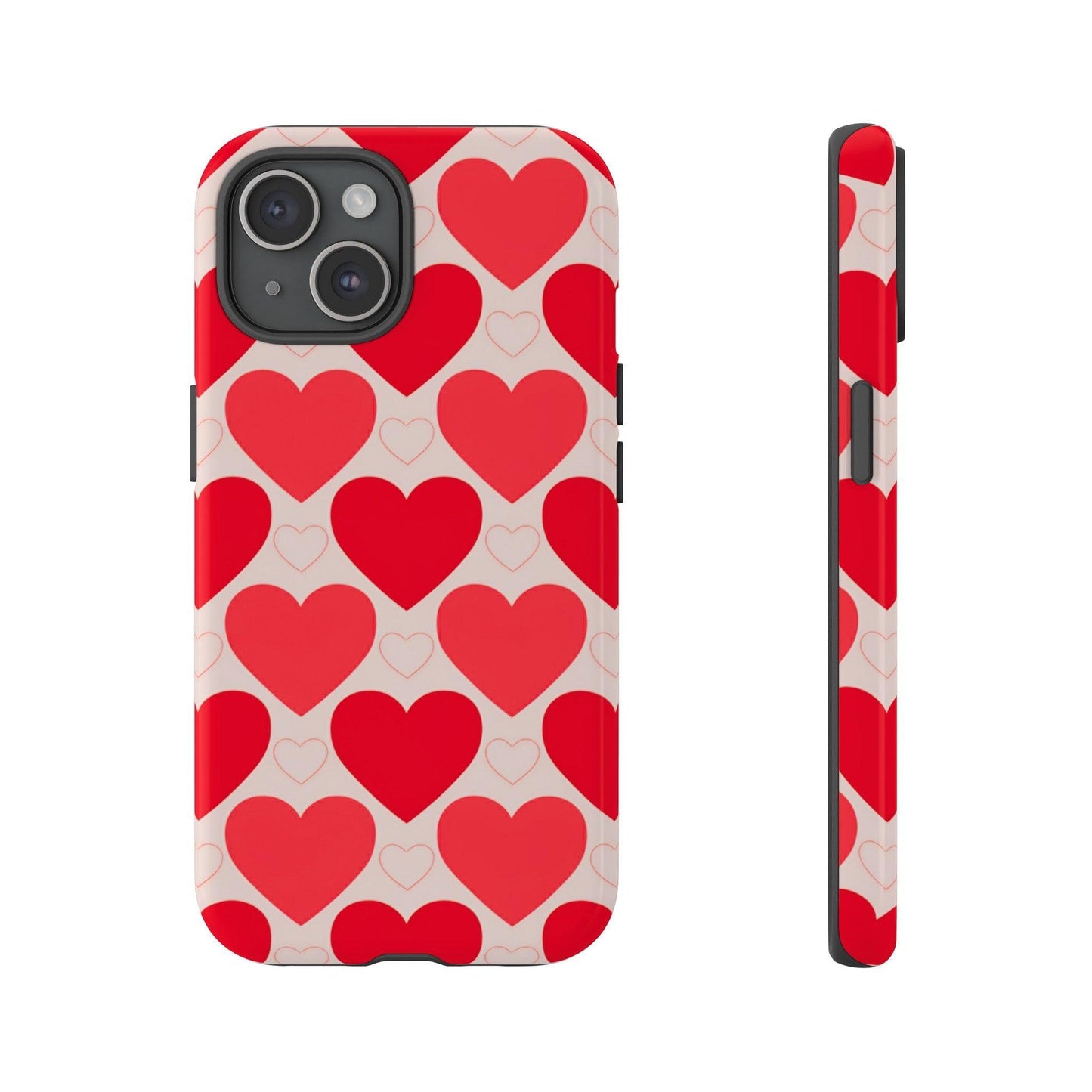 Tough Phone Case :" Eclectic Elegance Phone Case Collection" ( Hearts patterns)