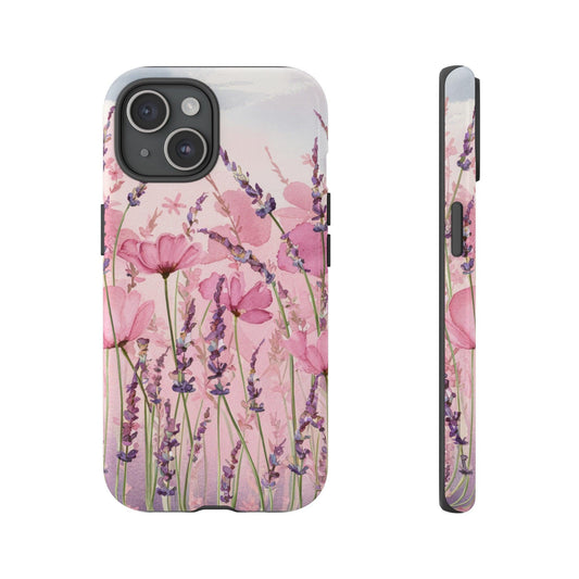 Tough Cellphone Case :" Eclectic Elegance Phone Case Collection" ( Floral patterns)