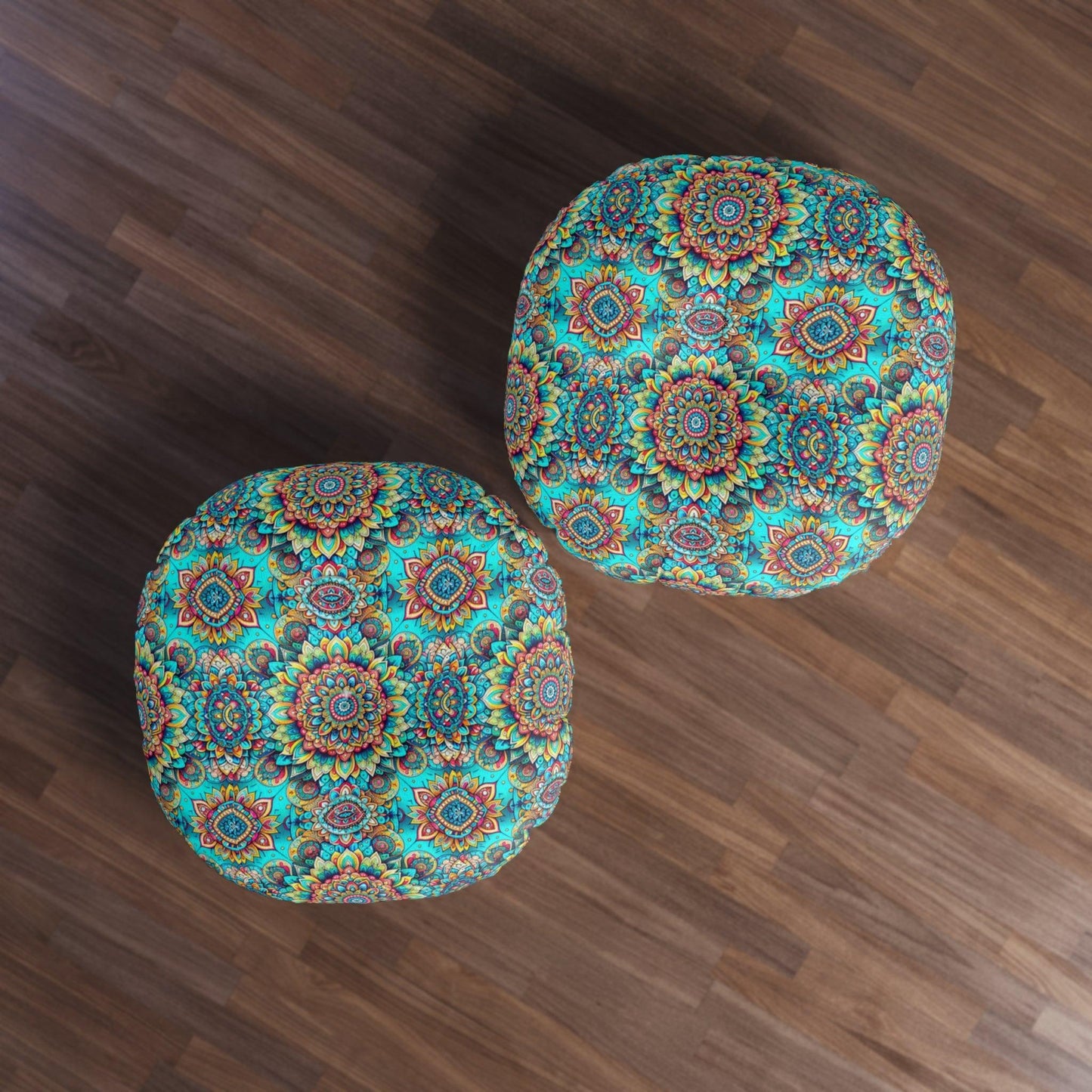 Yoga  Floor  Round Pillow | "Yoga Serenity Collection"