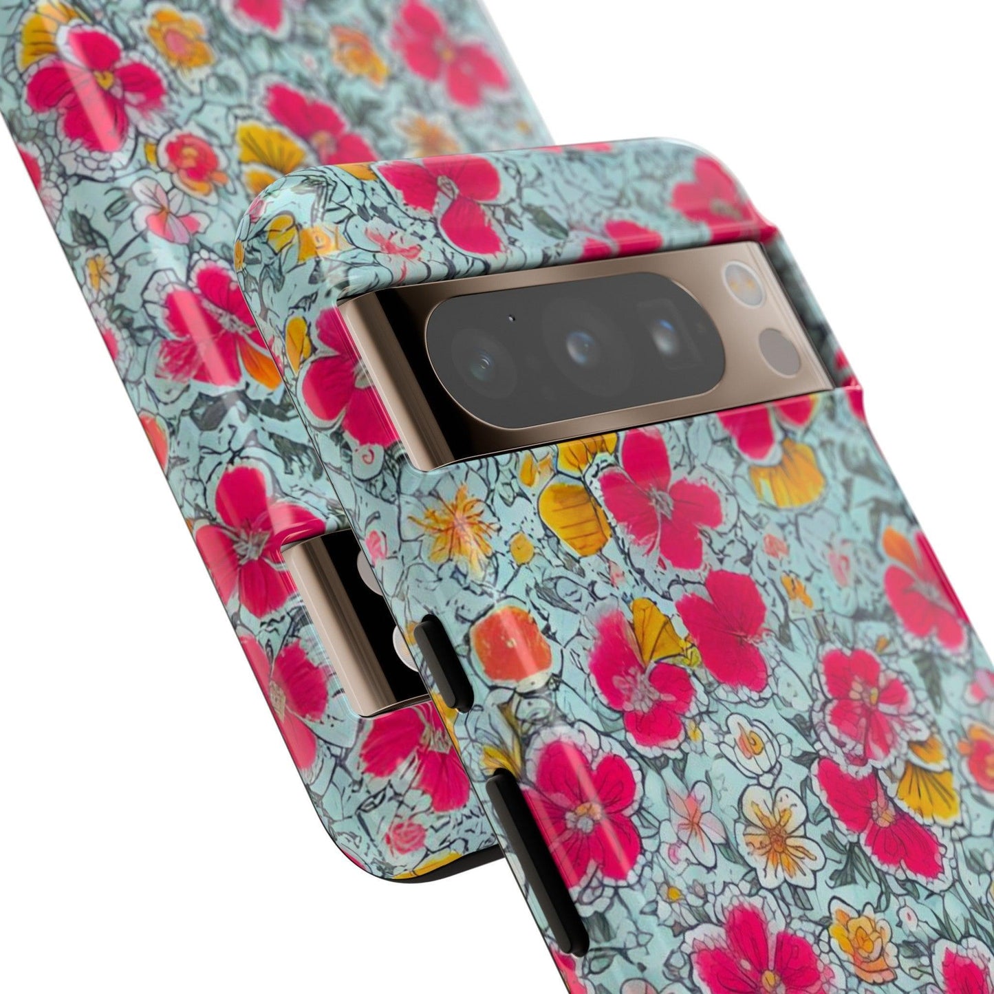 Tough Cellphone Case :" Eclectic Elegance Phone Case Collection" ( Floral patterns)