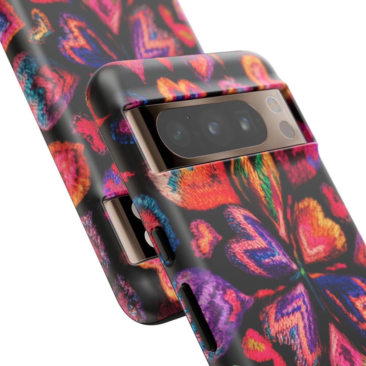 Tough Phone Case :" Eclectic Elegance Phone Case Collection" ( Hearts patterns)