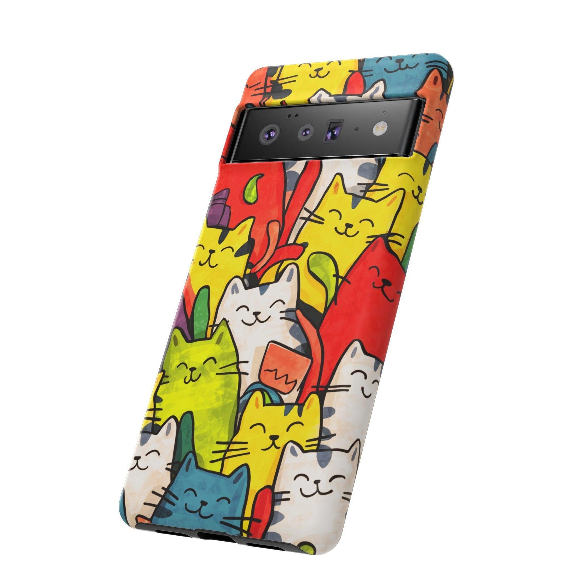 Cat Lovers Collection Tough Cellphone Case - Cosmic Creations by Karen