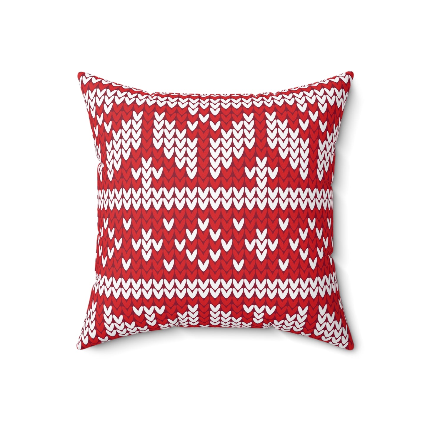 Christmas Knitted Style  Design Square Pillow