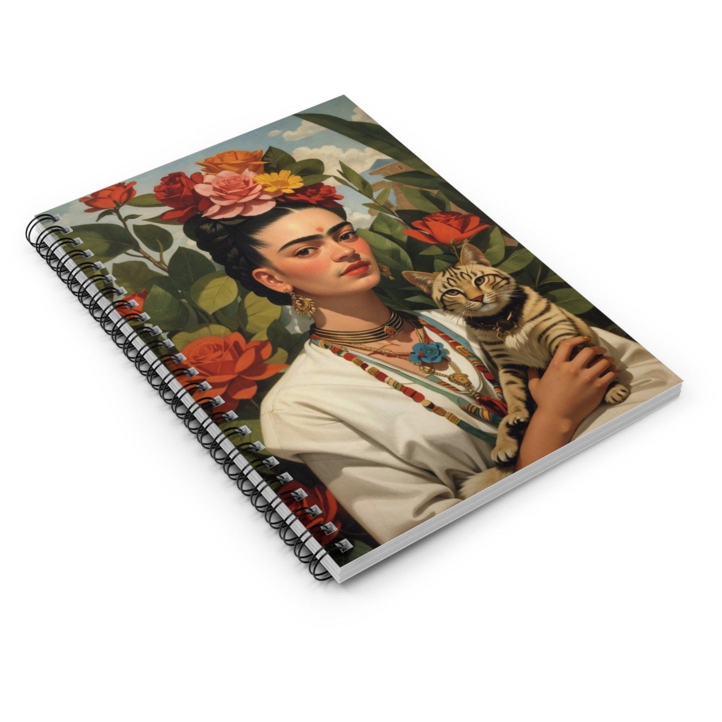 Frida Notebook for gift, Ideal for writing, planning, school, collegue a creative gift for students, friends, artist, women - Cosmic Creations by Karen