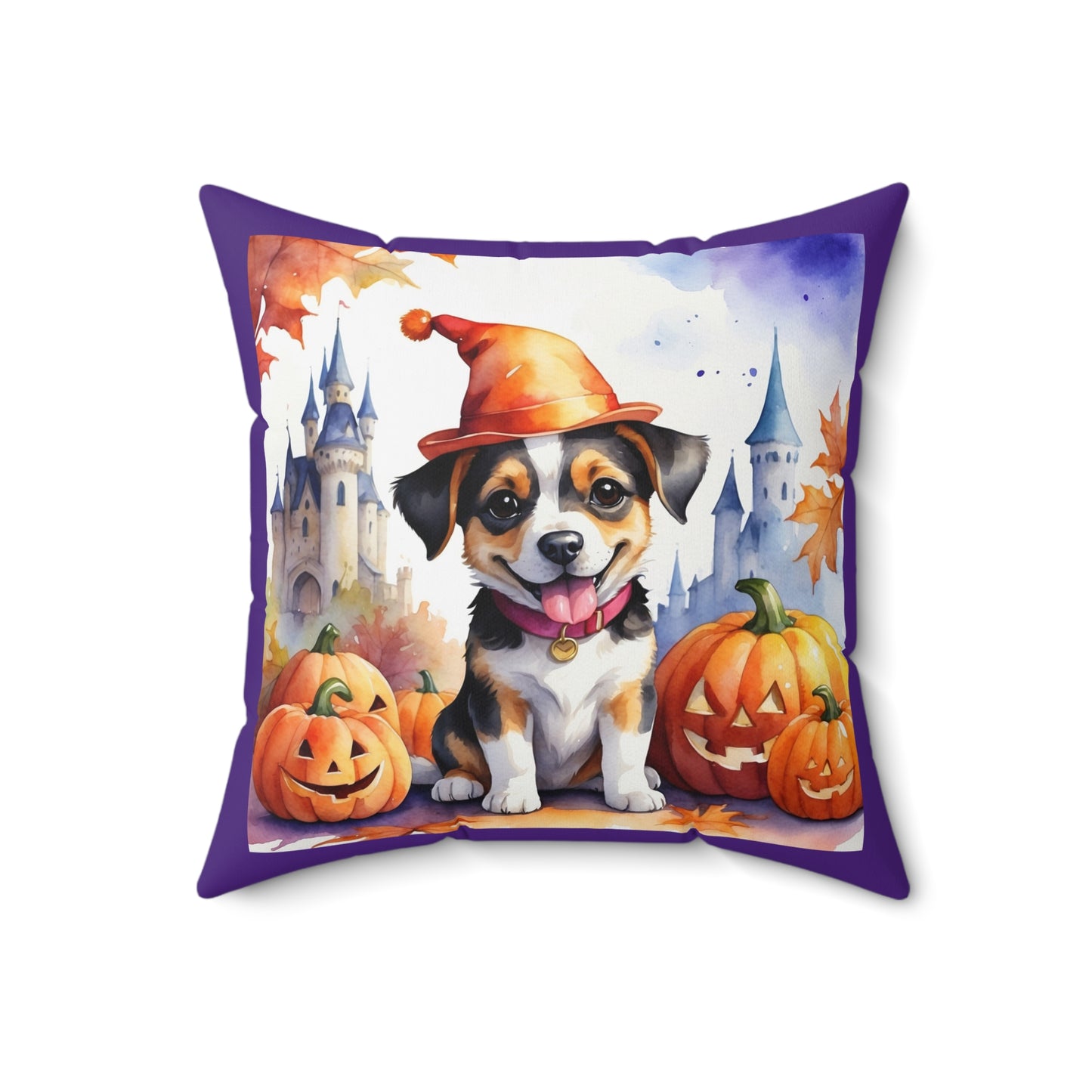 Halloween cute dog Square Pillow