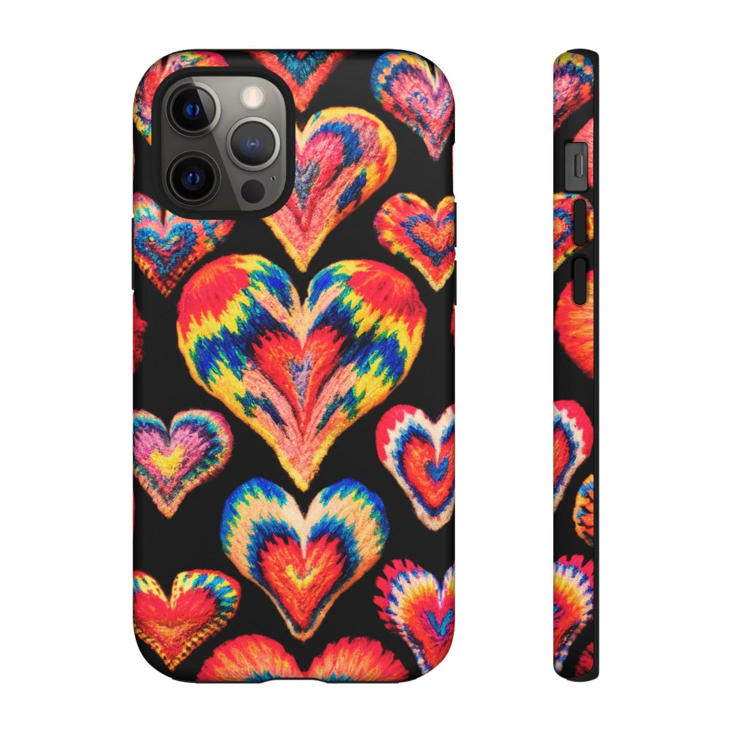 Tough Phone Case :" Eclectic Elegance Phone Case Collection" ( Hearts patterns)