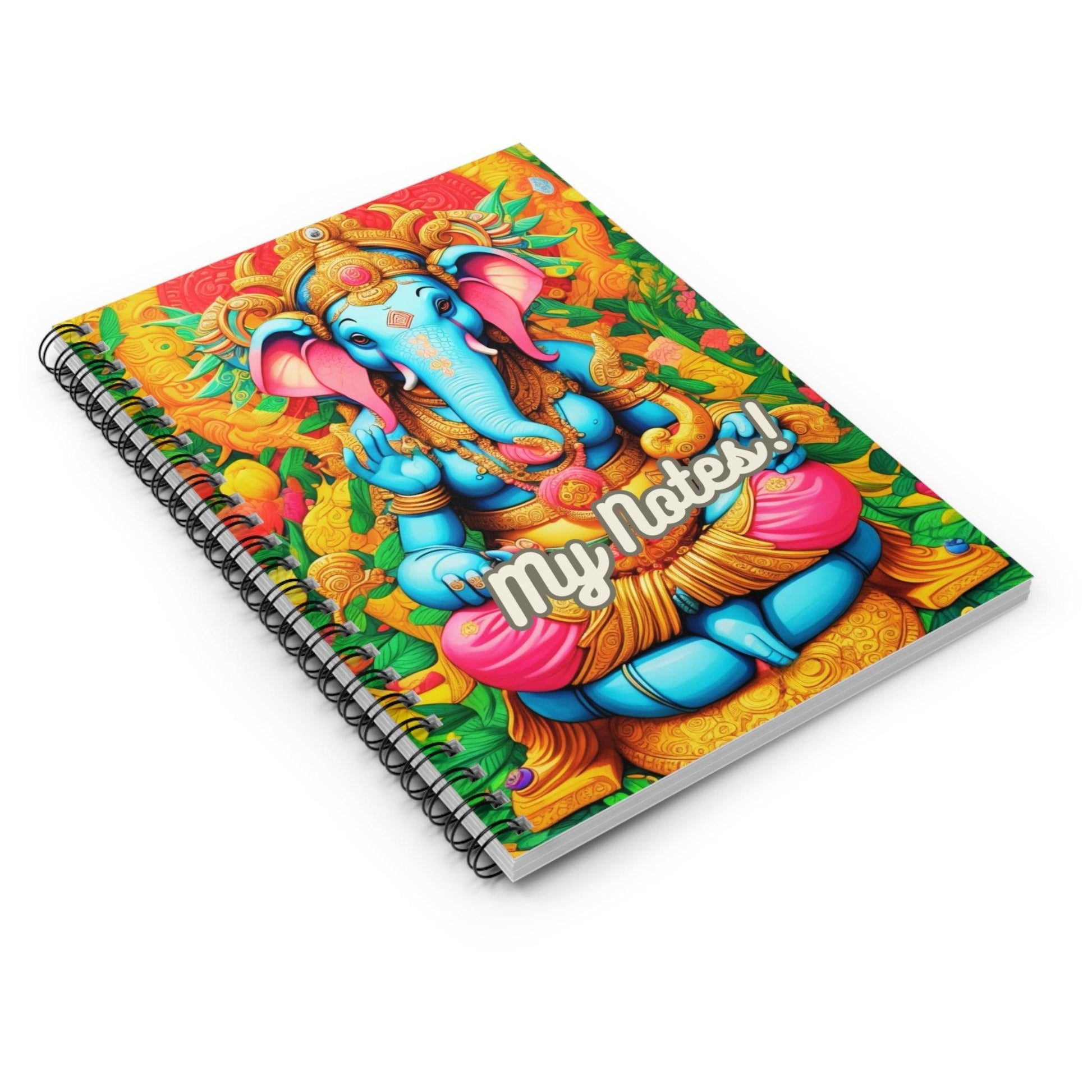 Ganesha's Wisdom - Spiral Notebook a perfect gift and an incredible companion in everiday life - Cosmic Creations by Karen