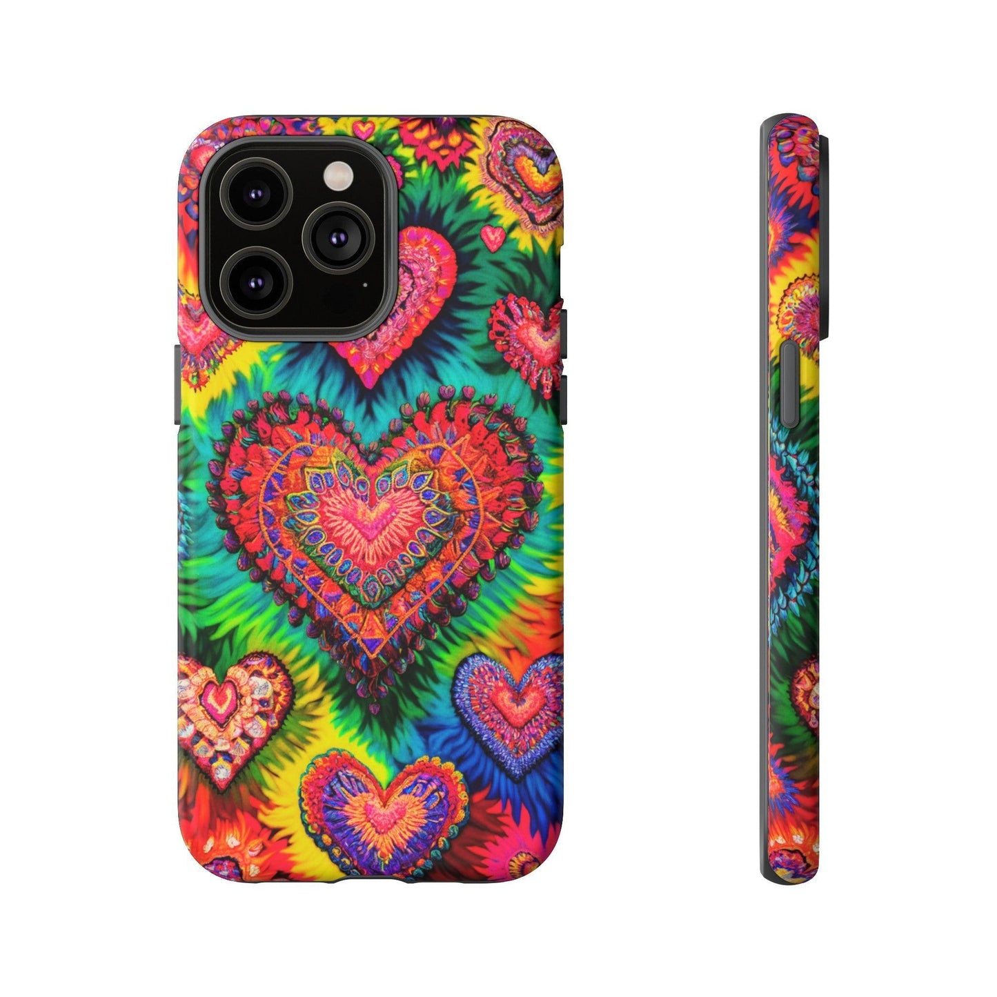 Tough Phone Case :" Eclectic Elegance Phone Case Collection" ( Hearts patterns)