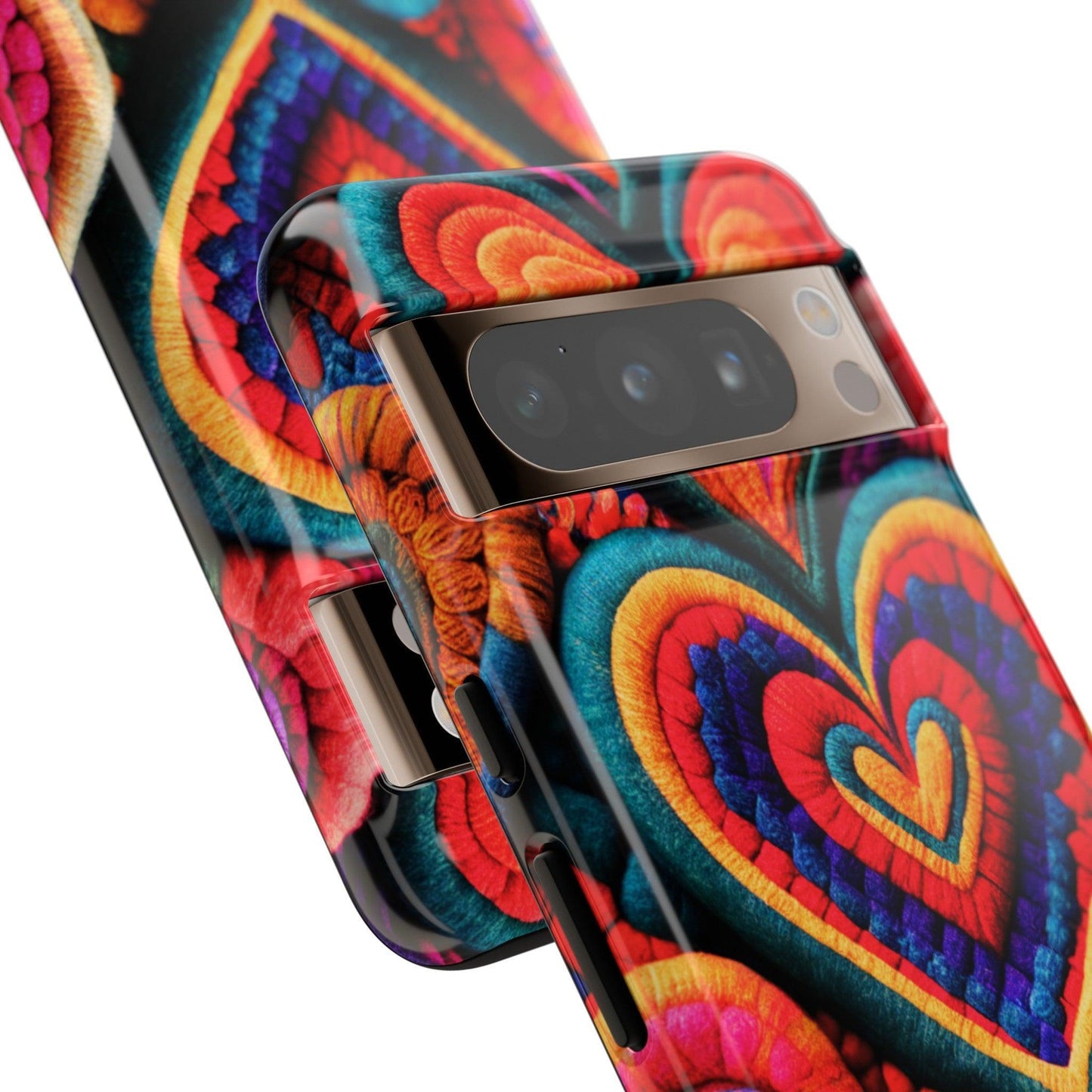 Tough Phone Case :" Eclectic Elegance Phone Case Collection" ( Hearts patterns)