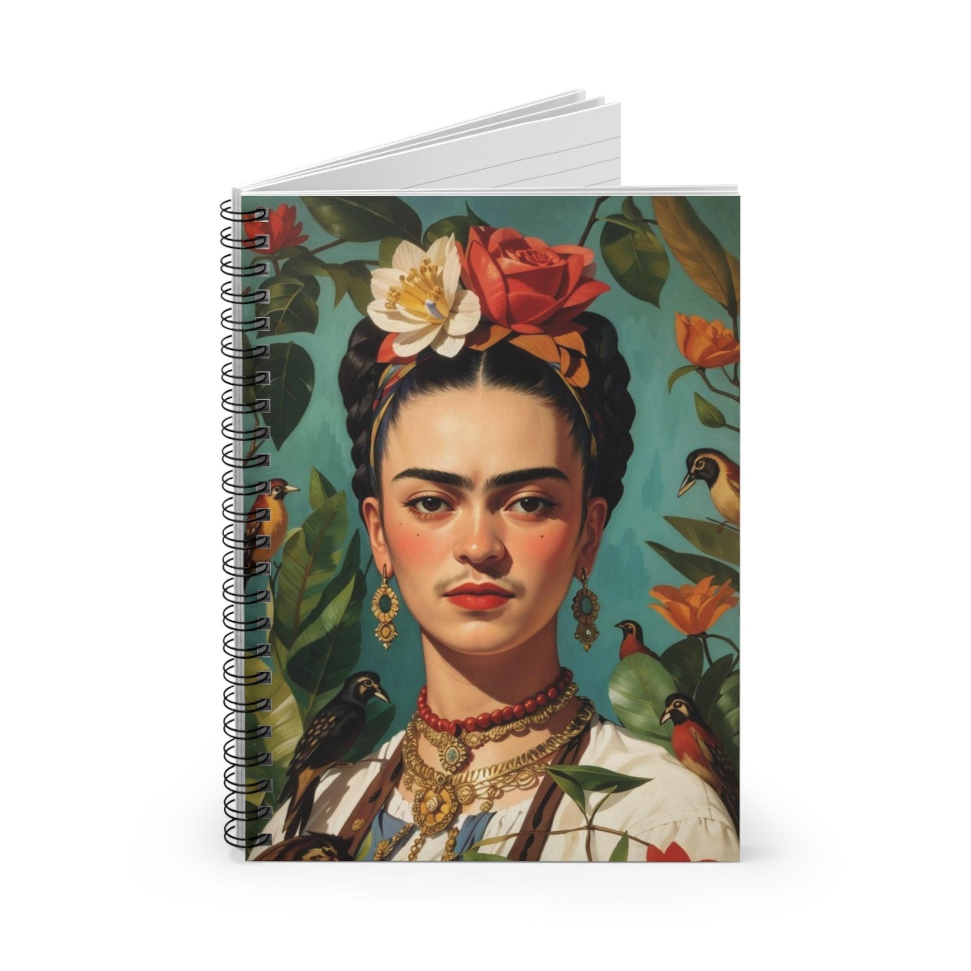 Frida Notebook for gift, Ideal for writing, planning, school, collegue a creative gift for students, friends, artist, women - Cosmic Creations by Karen