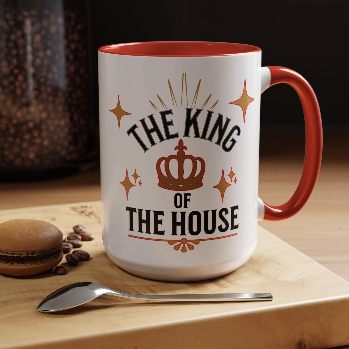 Royal Accent Coffee Mug   (11, 15oz)  " Dad, The King of the House Collection"