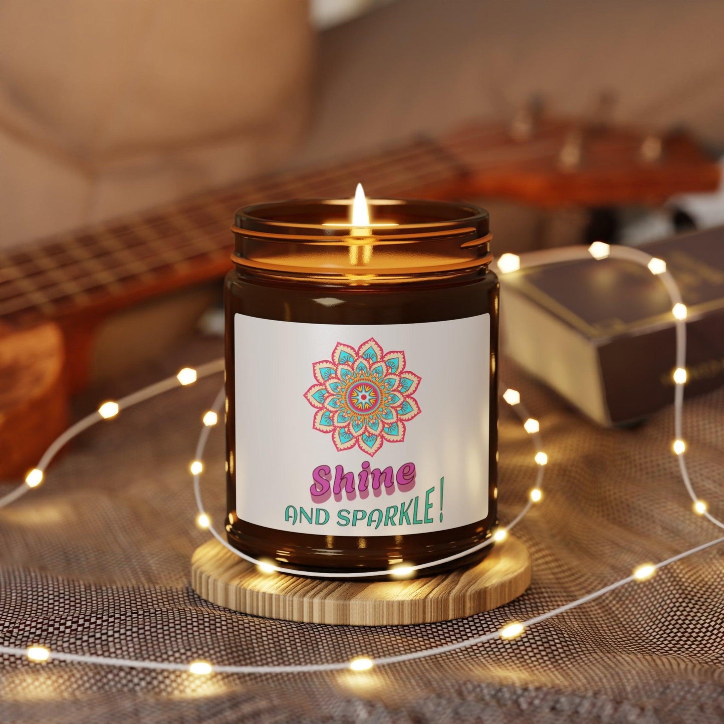 Scented Soy Candle (Multi-Size, Amber Jar) - Cosmic Creations by Karen