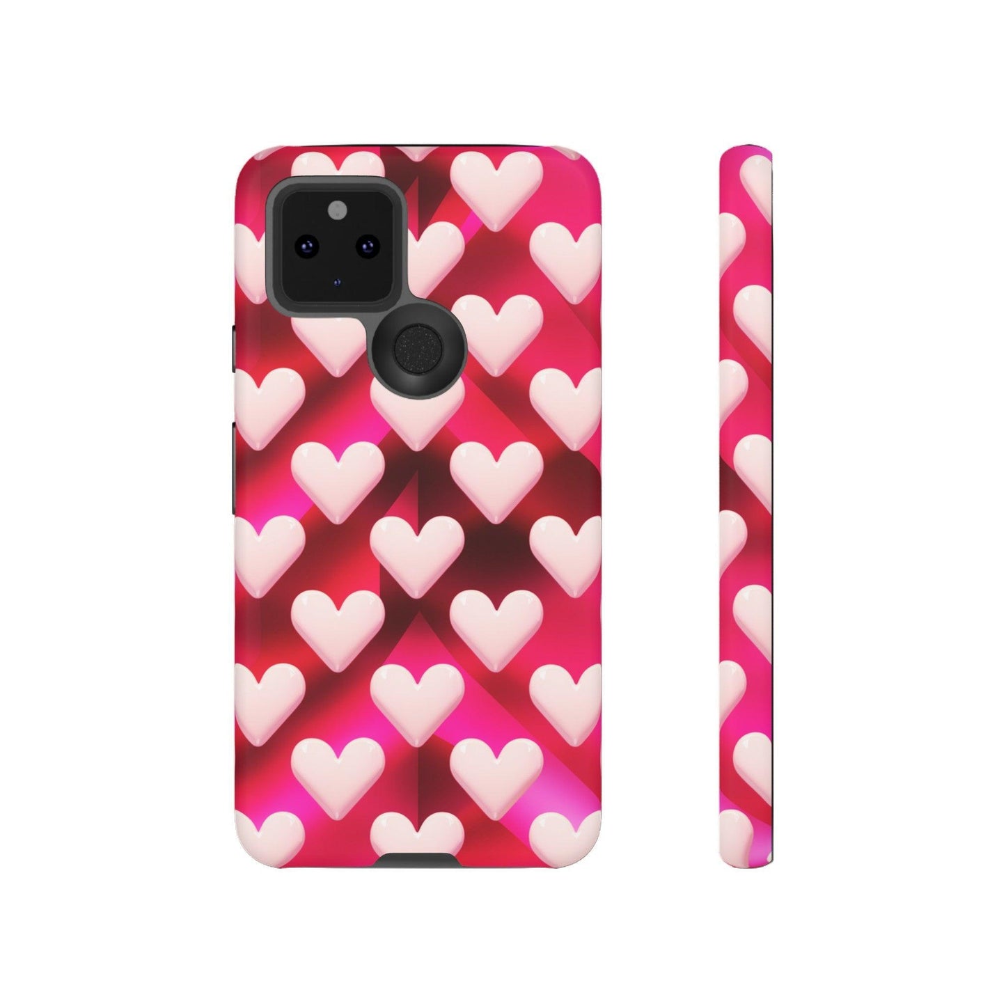 Tough Cellphone Case :" Eclectic Elegance Phone Case Collection" ( Hearts patterns)