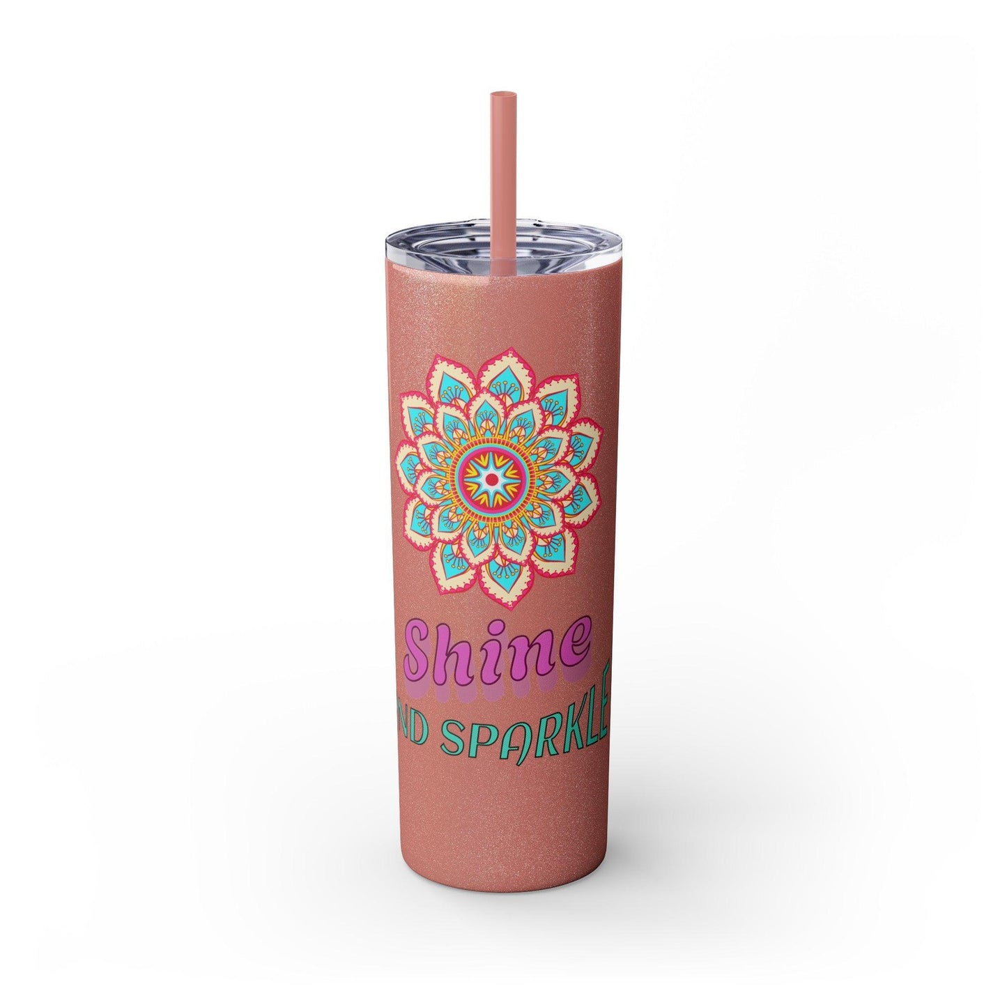 Skinny Tumbler with Straw, 20oz - Cosmic Creations by Karen