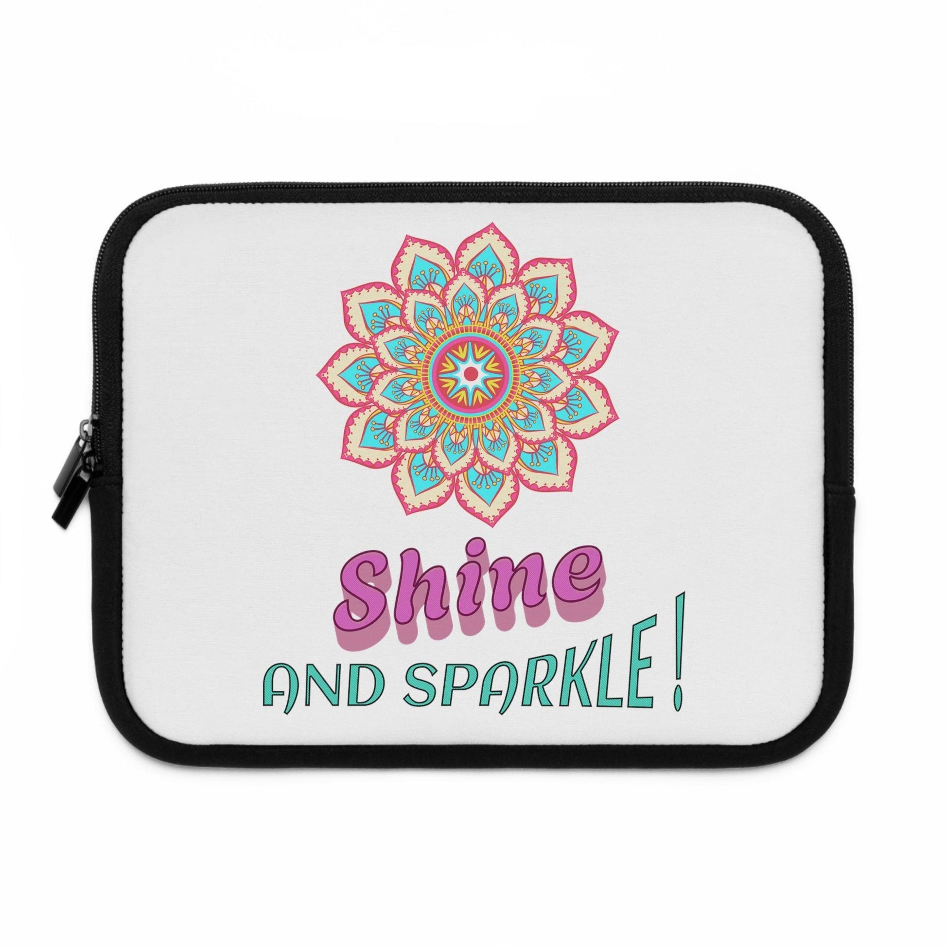 Sparkling mandala Laptop Sleeve - Cosmic Creations by Karen