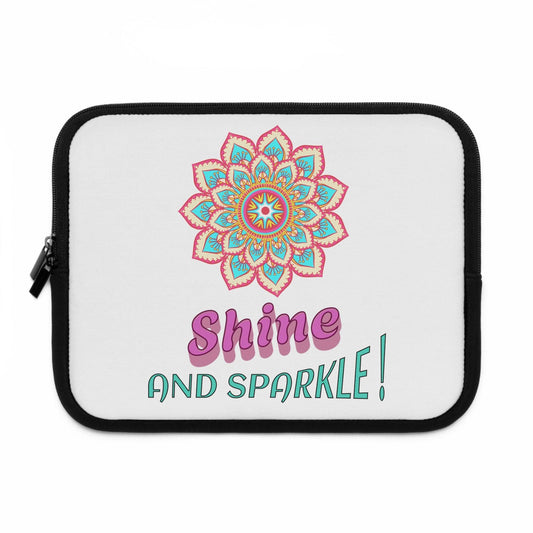 Sparkling mandala Laptop Sleeve - Cosmic Creations by Karen