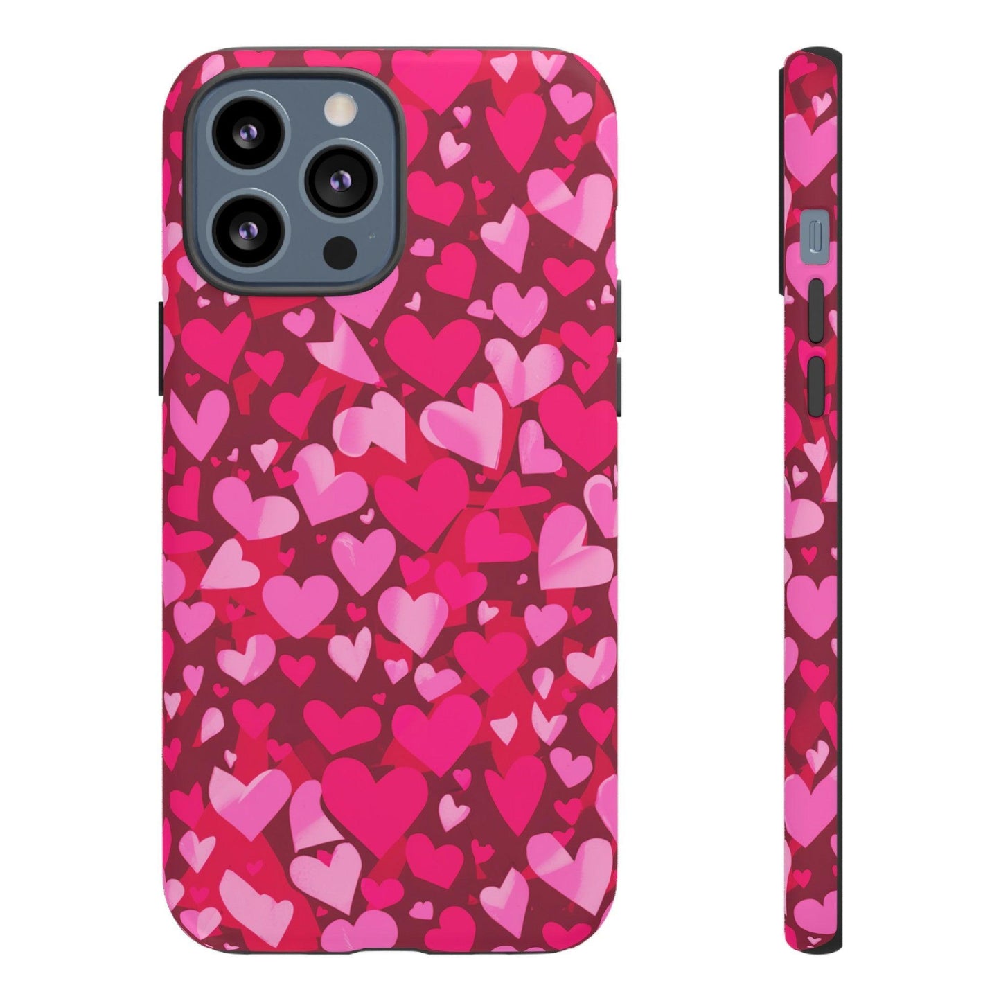 Tough Phone Case :" Eclectic Elegance Phone Case Collection" ( Hearts patterns)