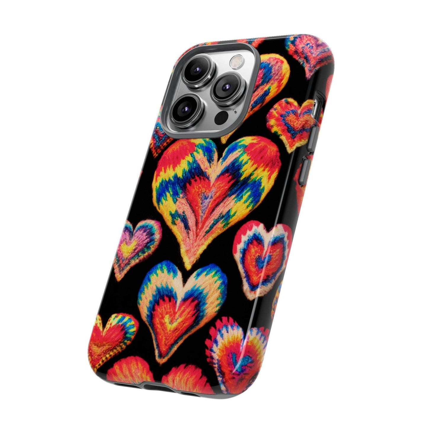 Tough Phone Case :" Eclectic Elegance Phone Case Collection" ( Hearts patterns)