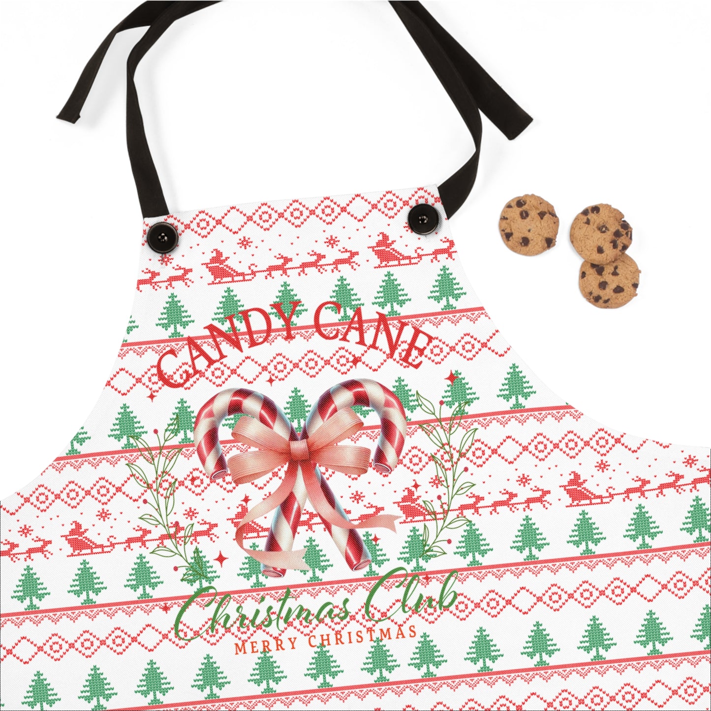 Christmas Candy Cane Apron