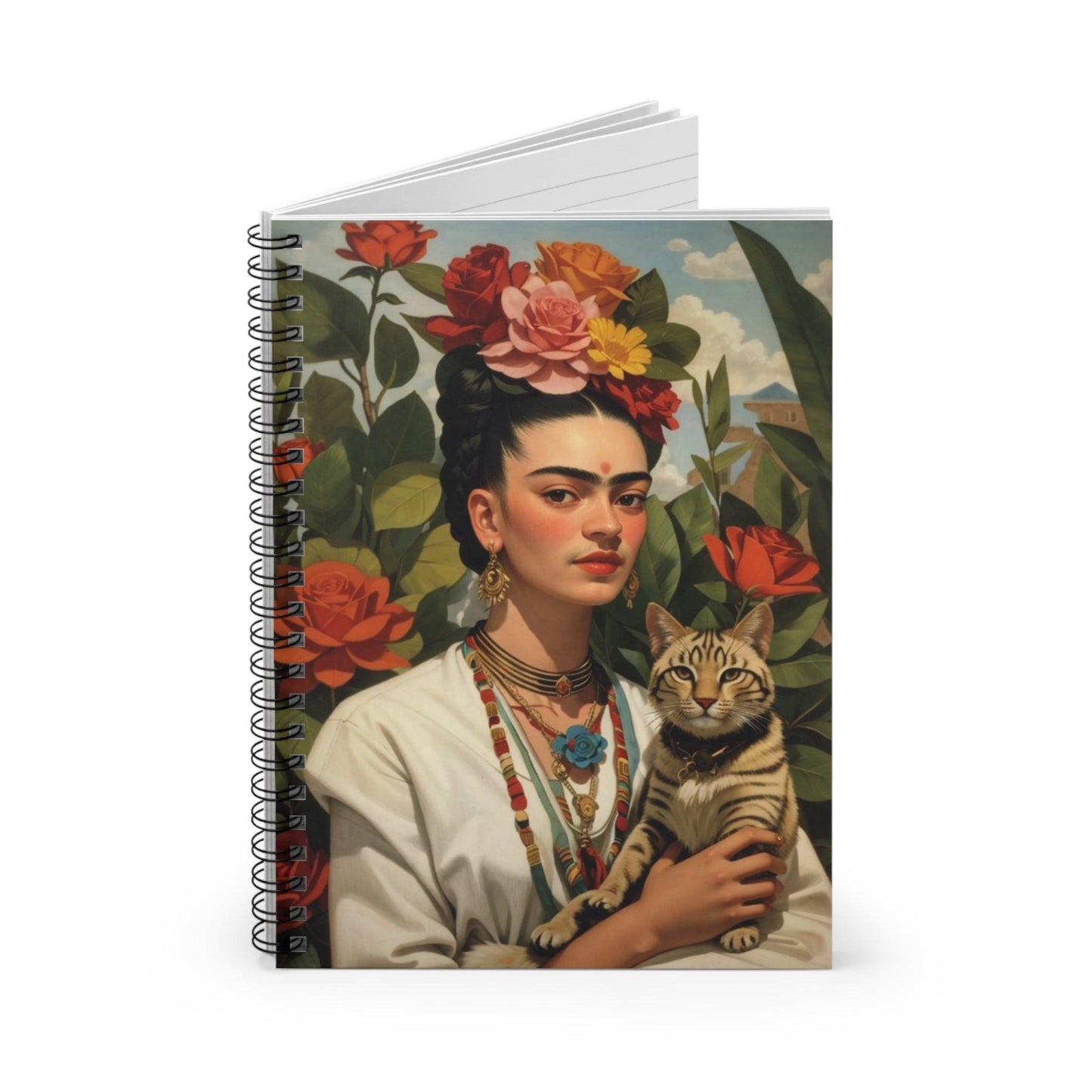 Frida Notebook for gift, Ideal for writing, planning, school, collegue a creative gift for students, friends, artist, women - Cosmic Creations by Karen