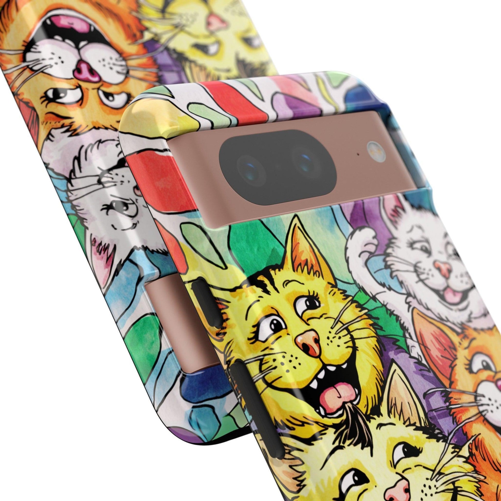 Cat Lovers Collection Tough Cellphone Case - Cosmic Creations by Karen