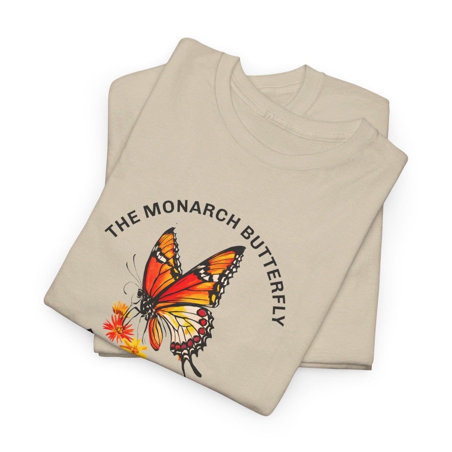 Camiseta unisex de algodón pesado: "La colección Mariposa Monarca"