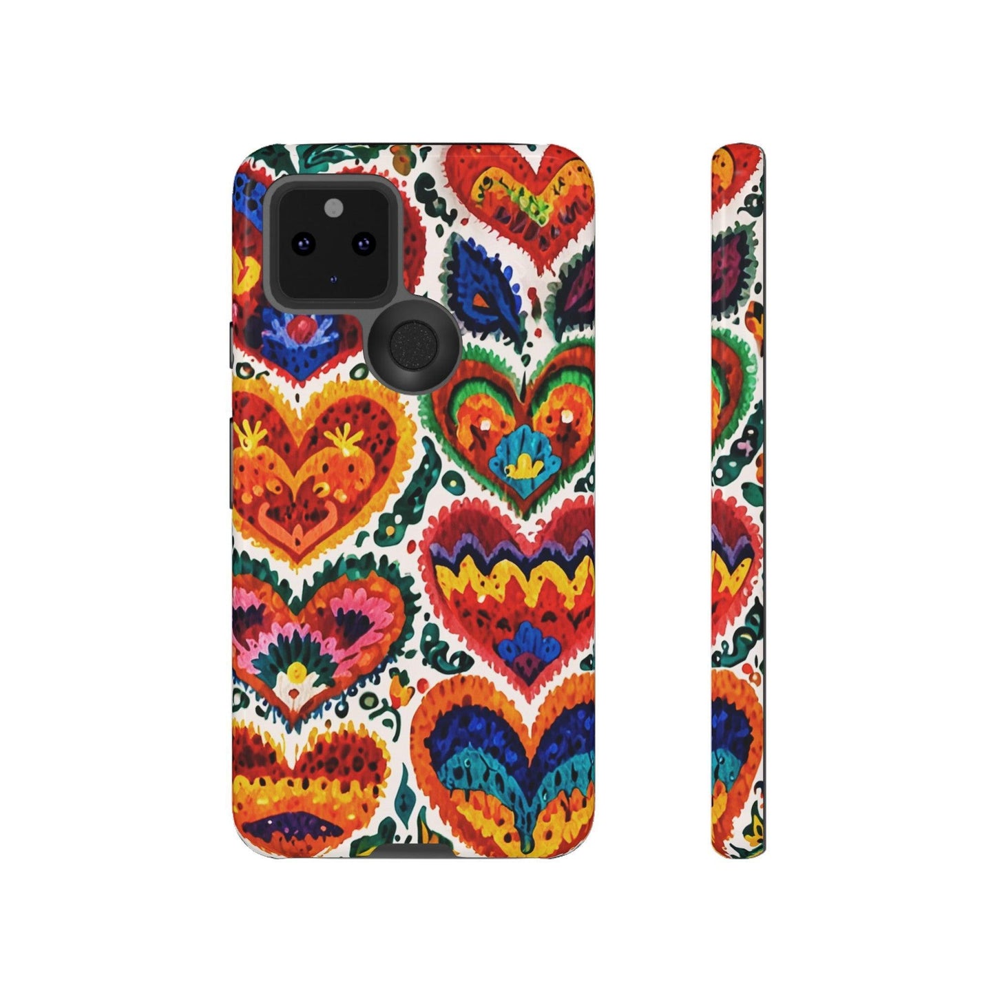 Tough Phone Case :" Eclectic Elegance Phone Case Collection" ( Hearts patterns)