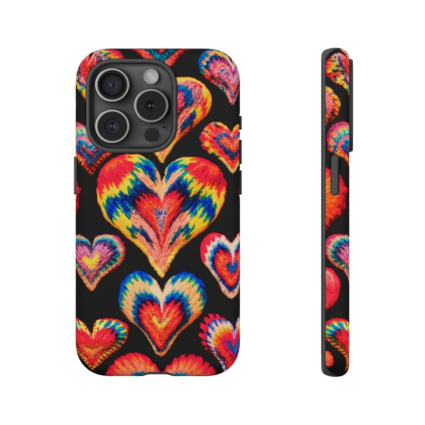 Tough Phone Case :" Eclectic Elegance Phone Case Collection" ( Hearts patterns)