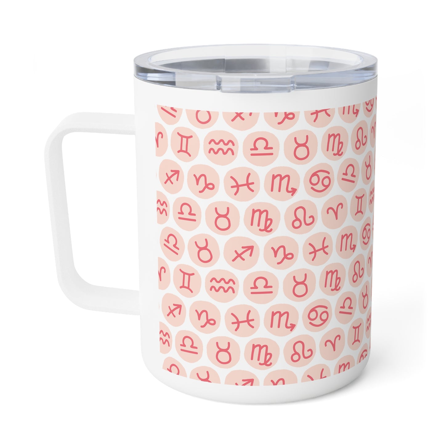 Taza de café con aislamiento y diseño de símbolos astrológicos, 10 oz