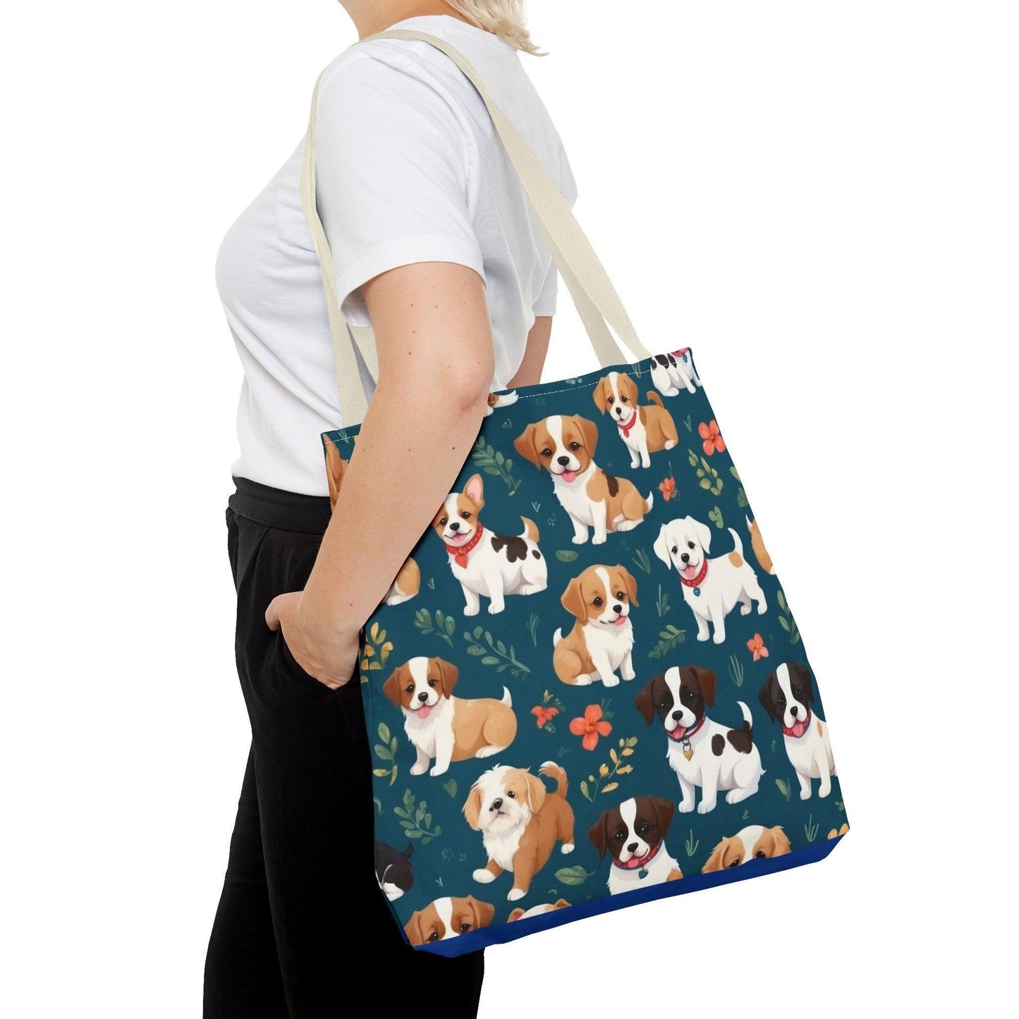 Doggone Cute Tote Bag | Perfect for carrying all your essentials | Shopping, beach, work, school, collegue, perfect gift for dog lovers - Cosmic Creations by Karen