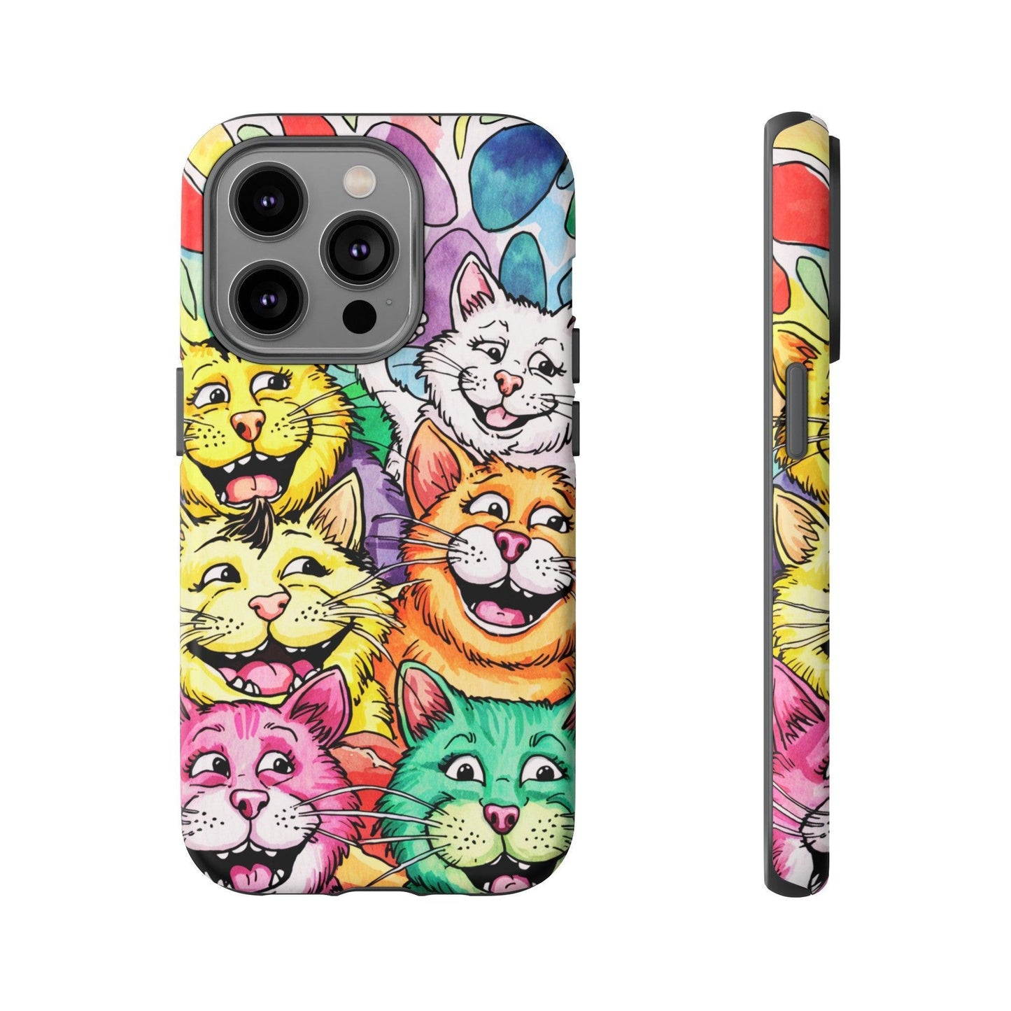 Cat Lovers Collection Tough Cellphone Case - Cosmic Creations by Karen